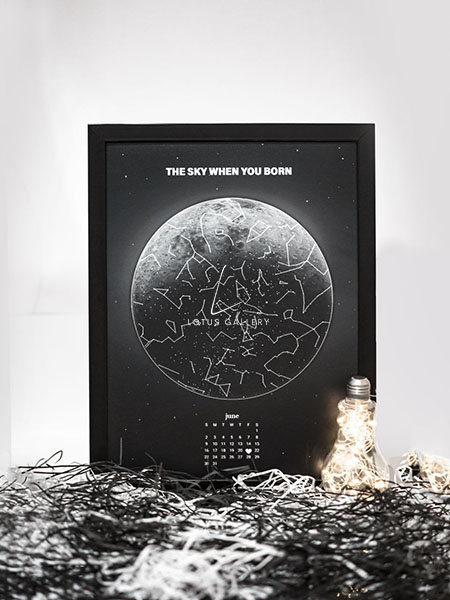 نمونه آسمان شب